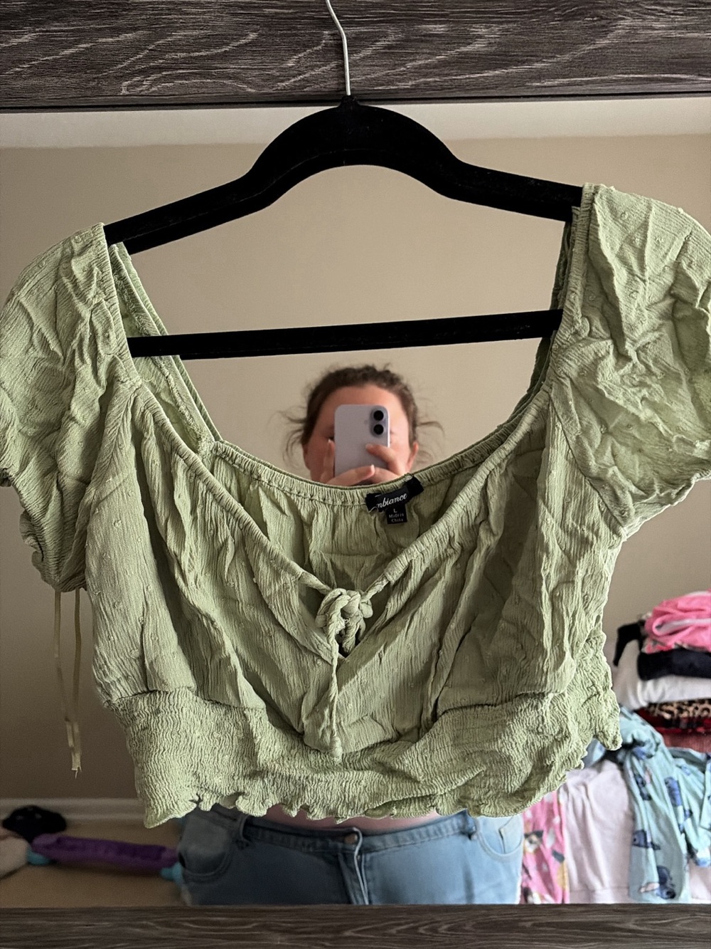 Light Green Crop Top